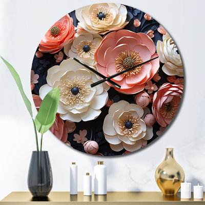 Susane - Floral Wall Clock