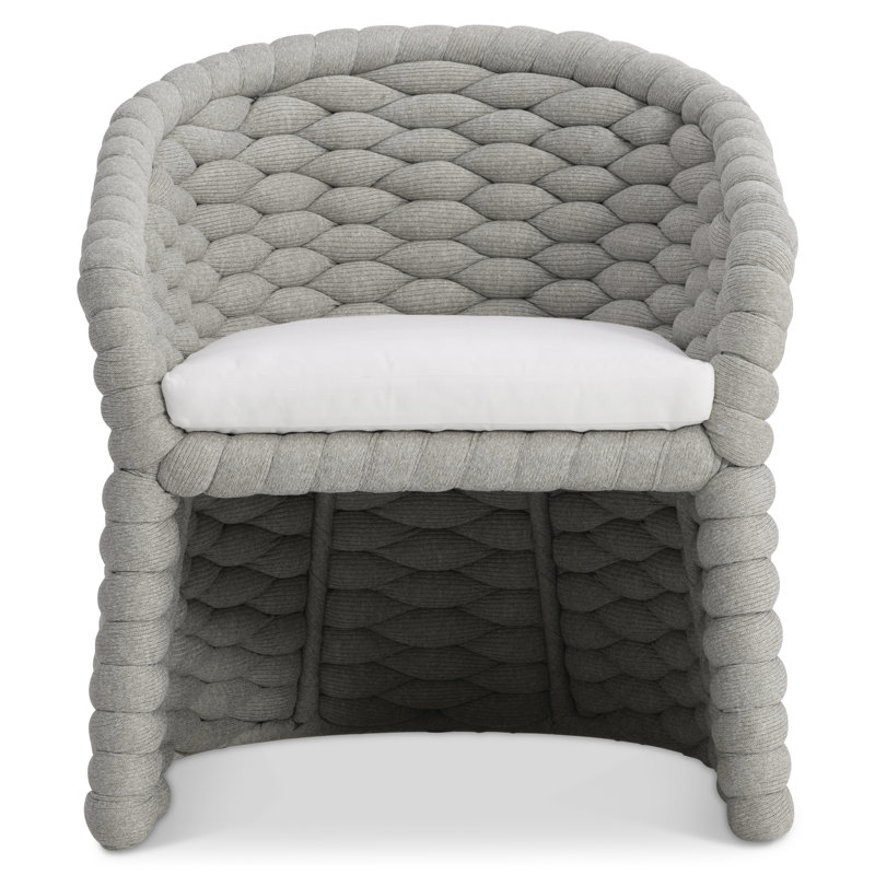 Outdoor Dining Armchair, Nordic Gray