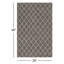 Tapis oriental gris anthracite / ivoire tissé à plat à la main Lilly-1313184235
