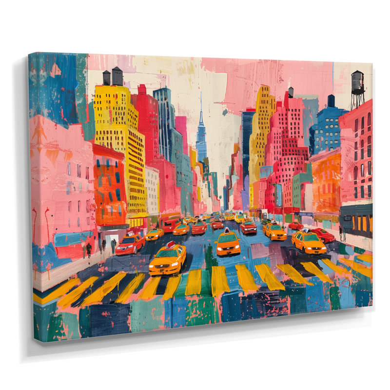 Art sur toile Stijn - New York City, Toile tendue, H 16 po x l 32 po