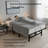 Queen Adjustable Bed Base with Massage, Wireless Remote, 750 lb Capacity, USB Ports, LED Nightlight, Grey