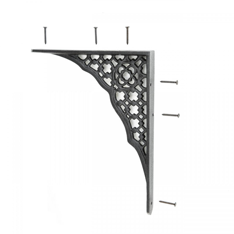 Aluminum Ornate Wall Shelf Bracket