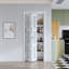 Porte pliante en verre givré et en bois manufacturé massif avec trousse de quincaillerie d'installation-108575080-123183483-123187290