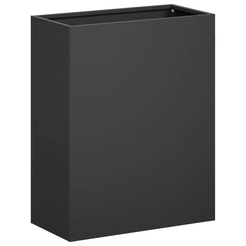 Planter, 40cm H x 40cm W x 20cm D, Black, 2