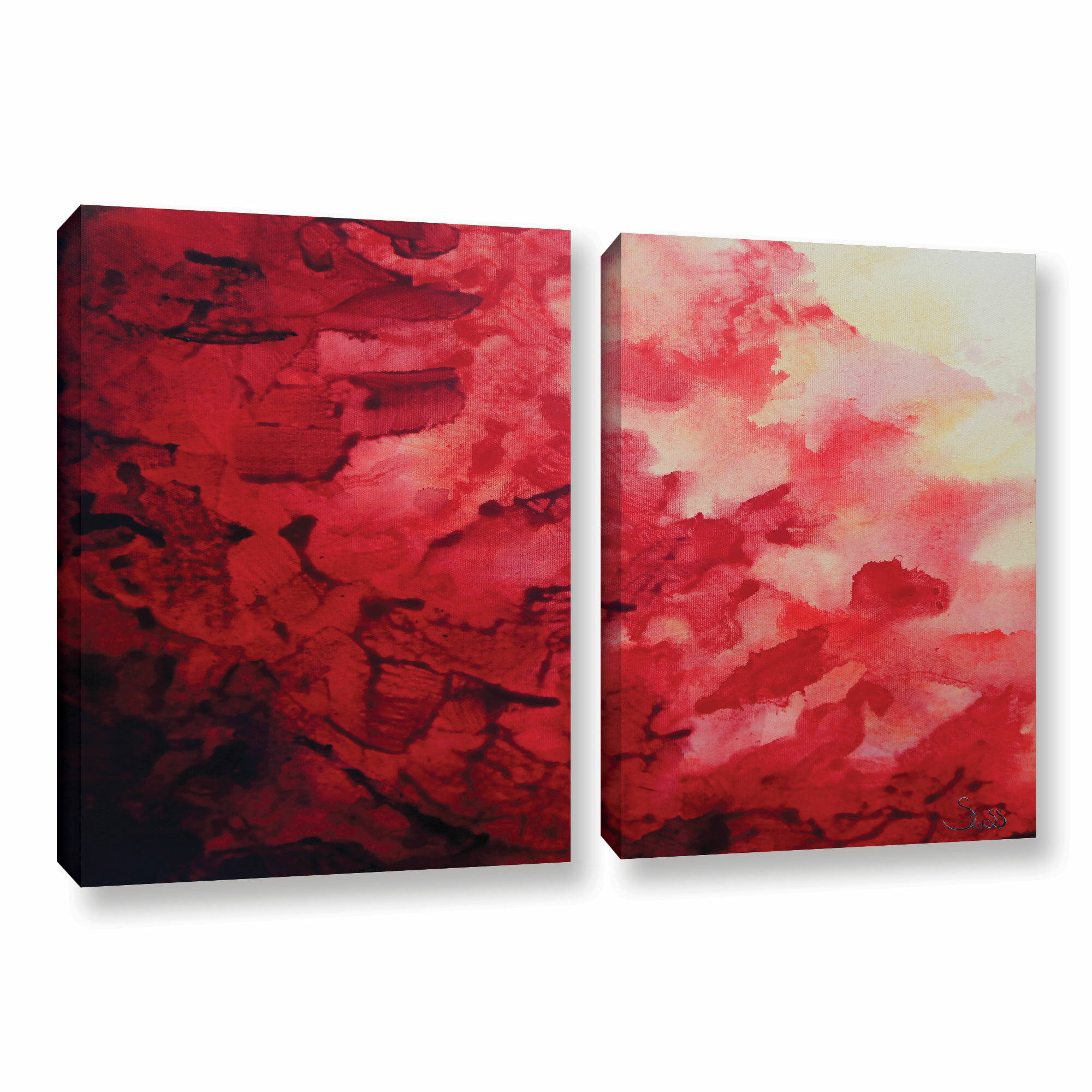 ArtWall Modern Contemporary On Canvas 2 Pieces Print Wayfair   Modern Contemporary On Canvas 2 Pieces Print 