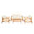Beige Cushion/Teak Frame selected