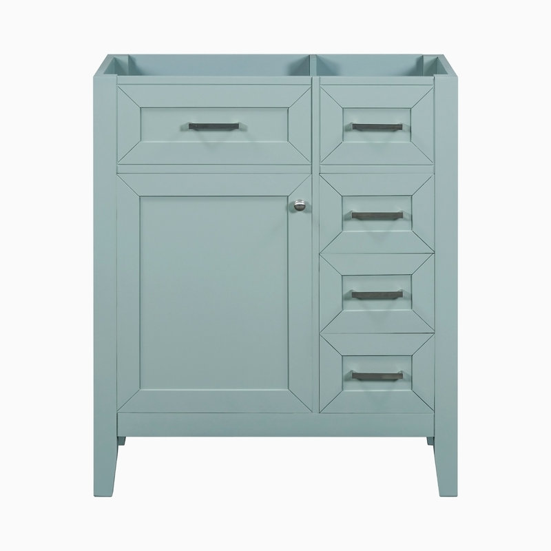 Base de meuble-lavabo simple 29,52 po seulement, Vert