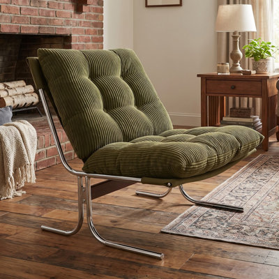 Chaise d'appoint moderne à haut dossier, chaises de salon avec pieds en métal et rembourrage doux, chaises de canapé pour le bureau personnel, la chambre à coucher et la salle à manger