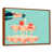 Toile avec cadre flottant brun