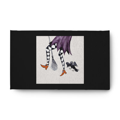 Tapis en chenille Fly Halloween Witch Halloween Design CRH1325IV3