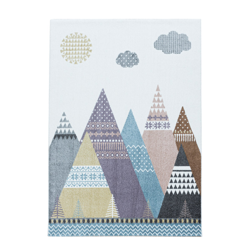 Gillispie Flatweave Cream/Yellow Rug, Rectangle 160 x 230cm