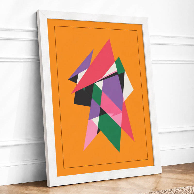 Fragmented Motion Geometric - Print, A3 - 42.0 x 29.7 cm, White