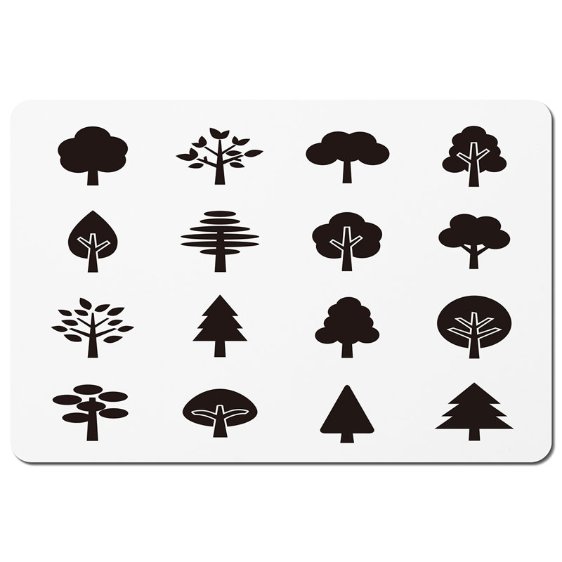 Duffina Wood No Pattern Rectangle Placemat