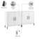 Low Storage Cabinet With Doors - Set Of 2