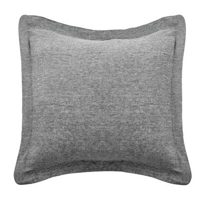 Washed Linen Heathered Stone Sham with Flange