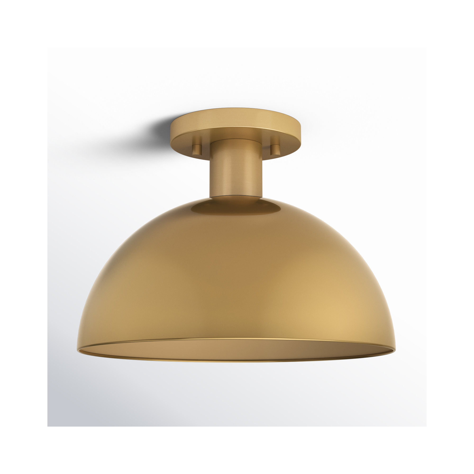 Darrah 1-Light Ceiling Light, Natural Brass