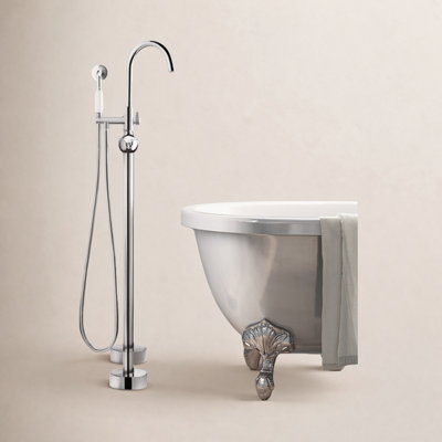 Loeb Floor Freestanding Tub Filler with Diverter