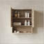 Armoire de salle de bain murale 26 po avec bords arrondis et fermeture en douceur-126619743