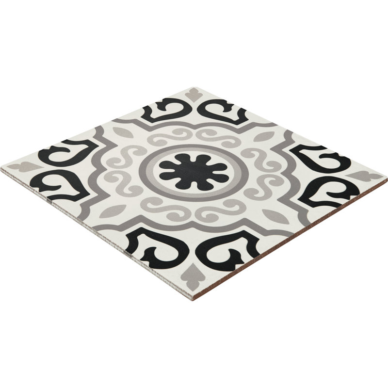 Daltile Memoir 12 x 12 Floor Tile (17 PCS Per Carton) (16.49 SQFT Per Carton), Crystal Black