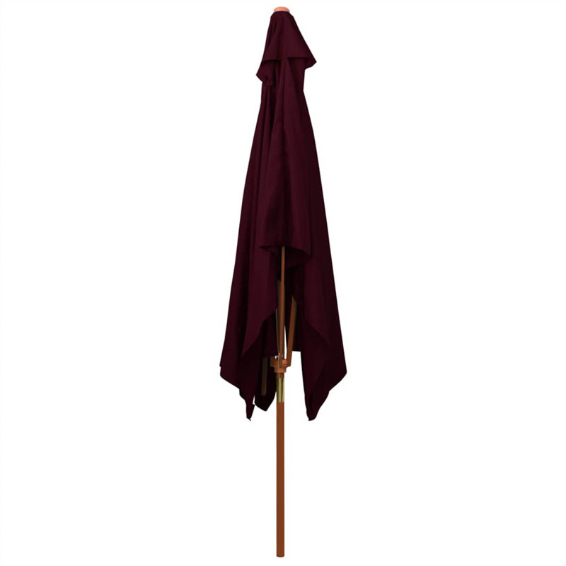 Aydin 200cm X 300cm Rectangular Market Parasol, Red