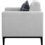 Comfy - Chaise grise avec coussin de dossier - Offre un soutien supplémentaire et un confort qui allie fonctionnalité et style