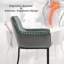 46.5cm H Velvet Upholstered Upholstered Back Cantilever Chair-94668792