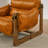 Nora 37.40'' W Top-Grain Genuine Leather Accent Lounge Chair with Solid Ash Wood Frame-603152986