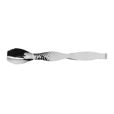 BSPD-22 – 9" Stainless Steel Ice Tong W/ Pounded Finish