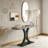 Narrow Entryway Foyer Table with Geometric Base-384561109