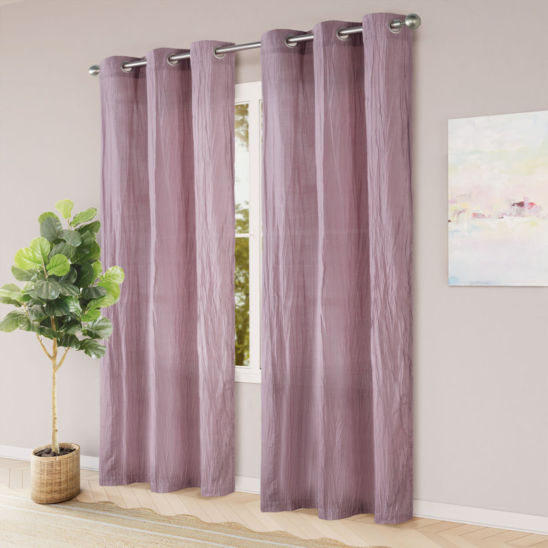 Paire de panneaux Wilmon, Lilas, L 38 po x L 84 po