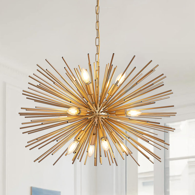Lustre moderne avec tiges réglables Spoutnik