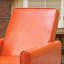 Fauteuil inclinable inclinable, style floral classique | Orange | Polyuréthane-1111388939