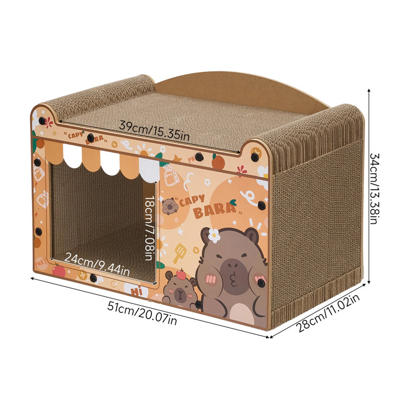 Cute Cat Scratching Board Pet House