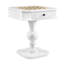 White Finish Game Table