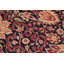 Tapis bleu / rouge antique en laine teintée Parmjit - 8 pi 1 po x 10 pi 2 po