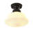 1-lamp White Glass Adjustable Flush mount light