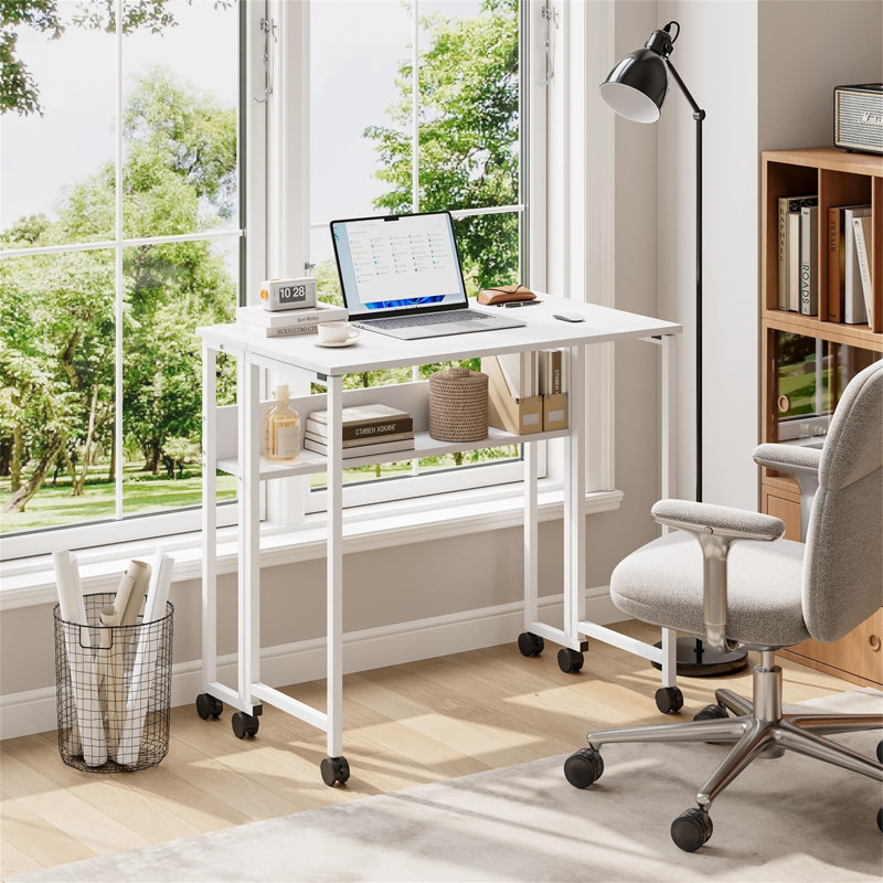 80Cm W Rectangular Computer Desk, White