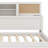 Wooden Daybed With 3 Storage Drawers, Upper Soft Board, Shelf, And A Set Of Sockets And USB Ports-402936640