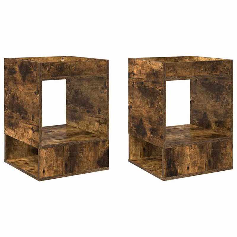 End Table, Smoked Oak