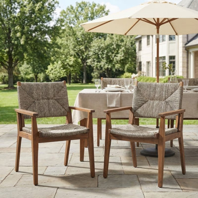 Outdoor Wooden Dining Chair(Set Of 2)