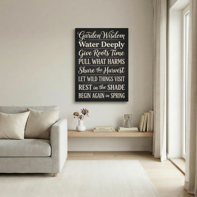 Ensemble de 1 toile murale « Sagesse du jardin »