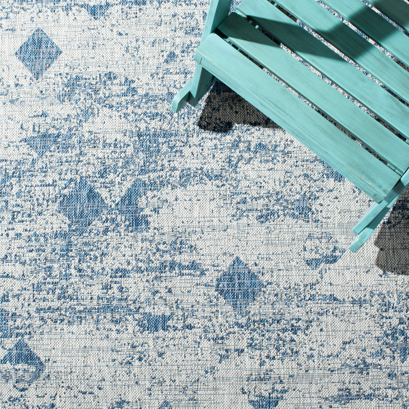 Tufnell Performance Abstract Indoor/Outdoor Area Rug, Rectangle 8' x 10'