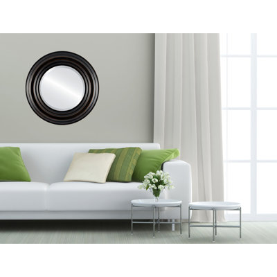 Miroir décoratif rond encadré Worksop