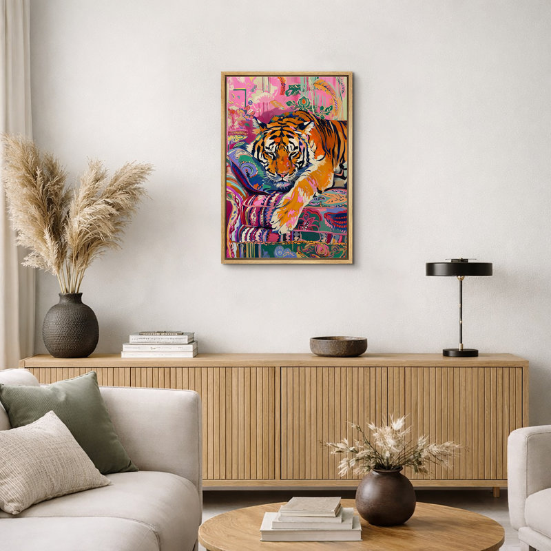 «Bright Bright BCBG», impression sur toile encadrée, impression sur toile, Encadré naturel, H 24 po x l 16 po