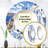 Greek Santorini Odyssey I - Greece Decorative Mirror, Country Large Round Wall Mirror, Printed Metal Art-99621143