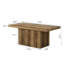 Grande table basse avec piédestal de 47 po