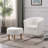 Sharolynn Upholstered Linen 27.6" Wide Swivel Barrel Chair with Ottoman-1230540574