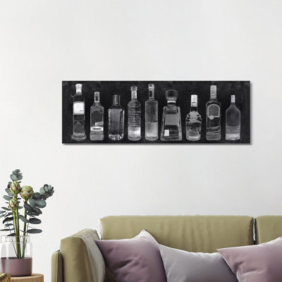 Bar Cart- Gallery-Wrapped Canvas Giclée