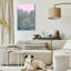 Art mural en verre épique «Pink Sky Forest» par Life BeautifuLEE, 24 po x 36 po-1661915152