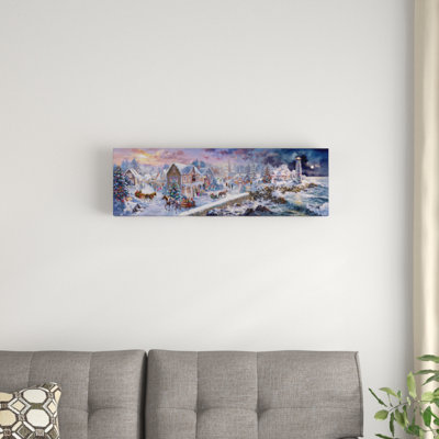 «Holiday at Seaside» par Nicky Boehme - reproduction d'art sur toile tendue